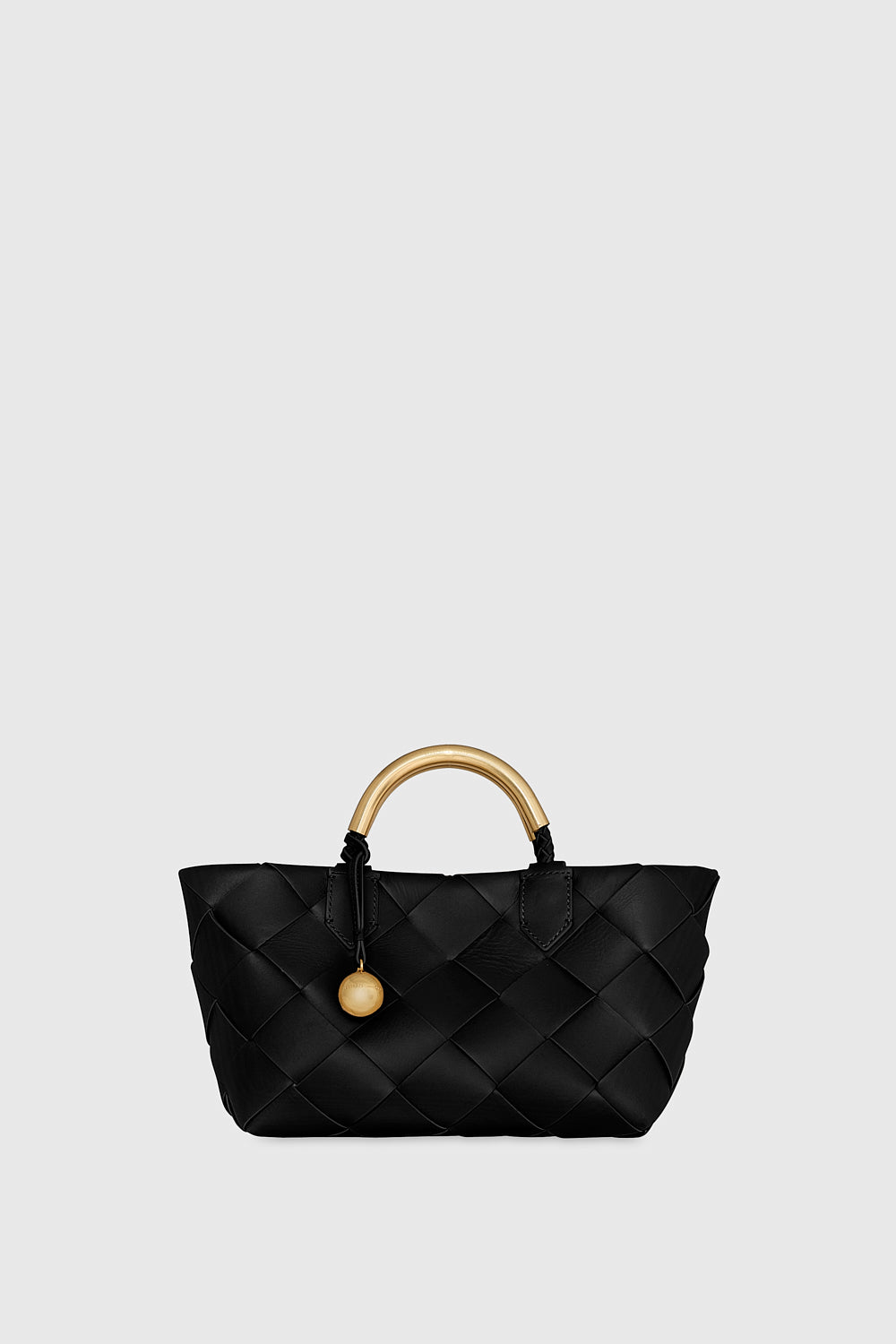 Rebecca Minkoff Frankie Woven Mini Tote Bag In Black