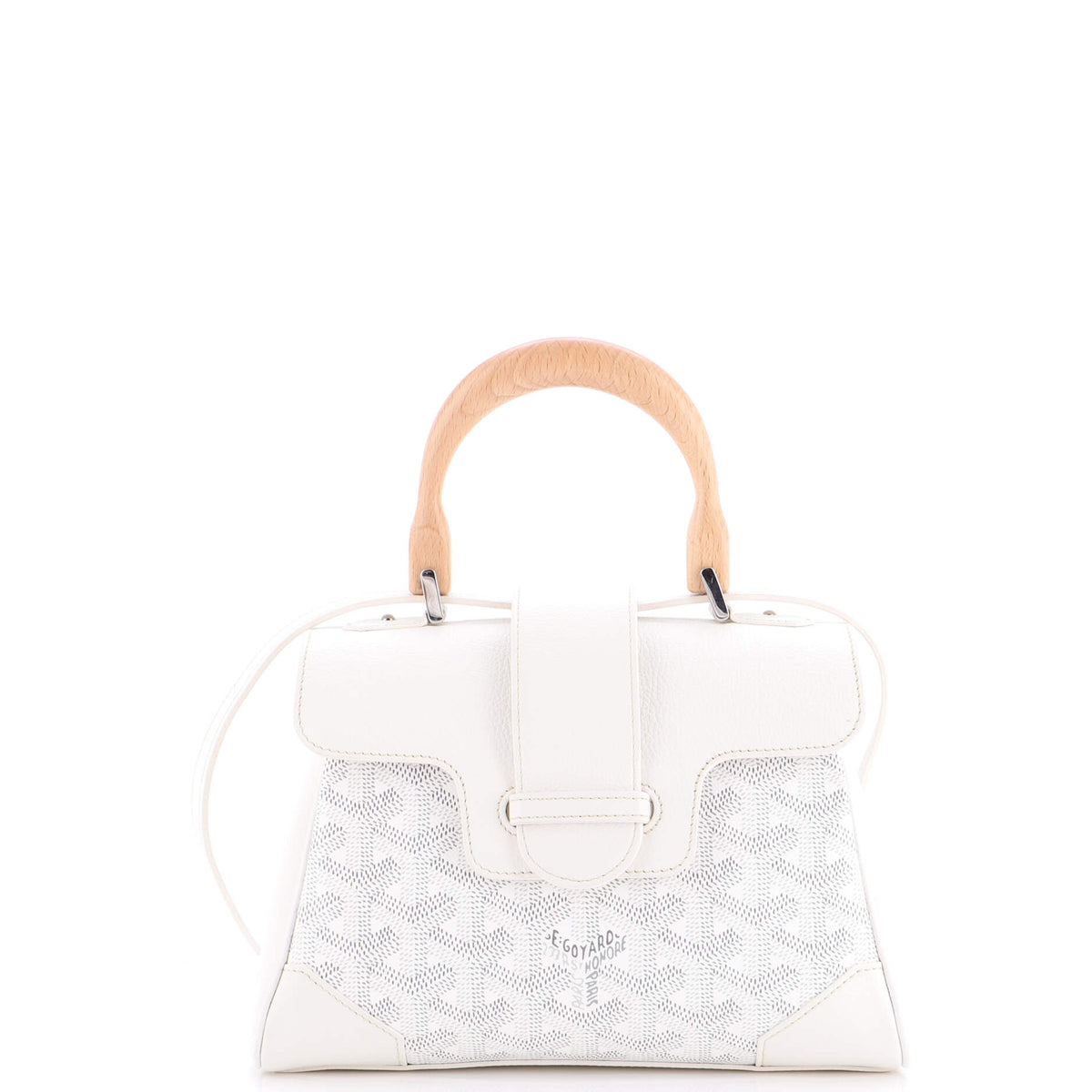 Goyard GOYARD Saigon Top Handle Bag Coated Canvas with Leather Mini