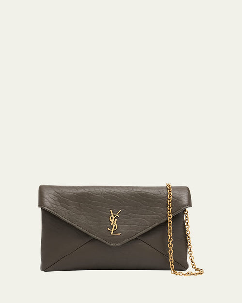 Small Grain Leather Pouch Shoulder Bag