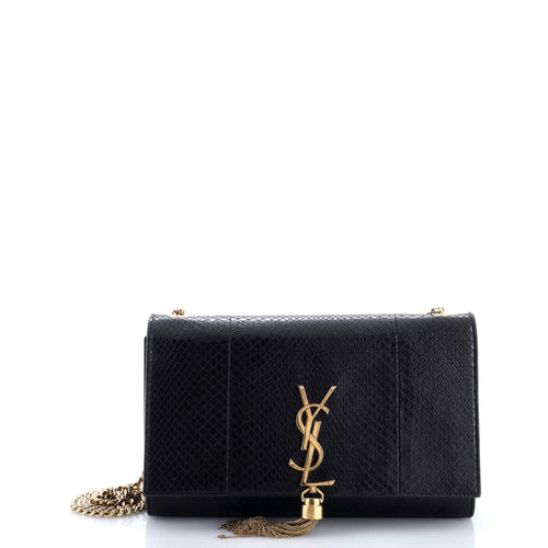 Classic Monogram Tassel Crossbody Bag Python Medium