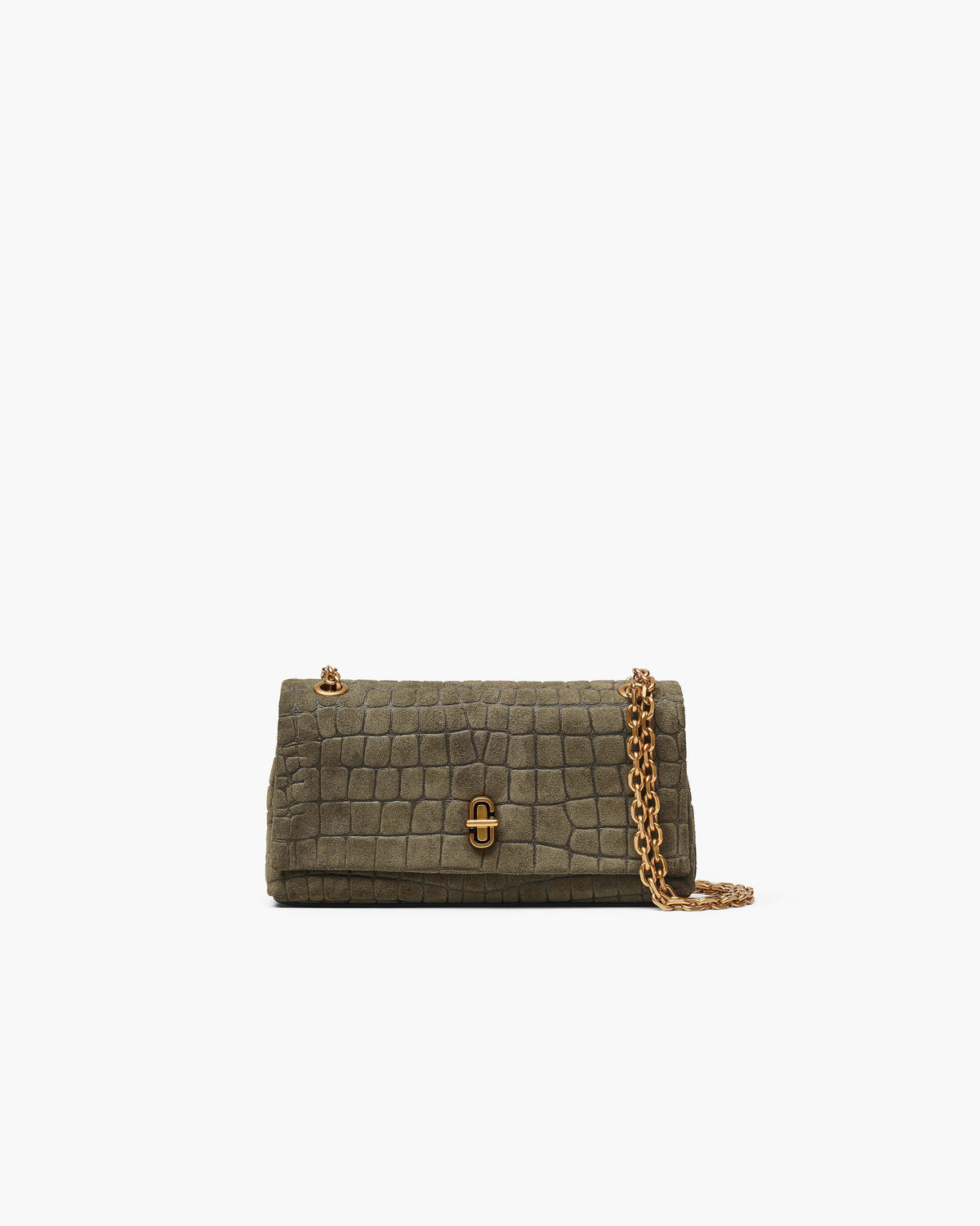 Marc Jacobs Marc Jacobs The Croc Dual Chain Mini Bag in Olive