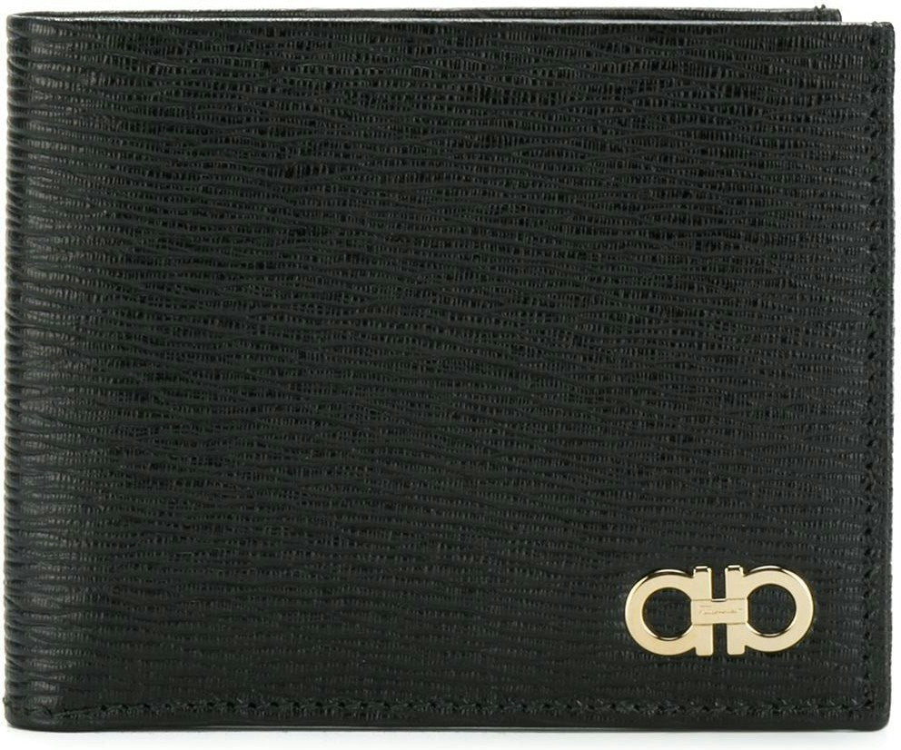 Ferragamo Men's Gancini Bi Fold Wallet in Black | Size UNICA | 66A0630685950