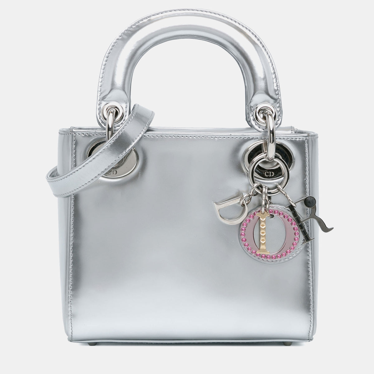 Dior Mini Metallic Patent Lady Bag
