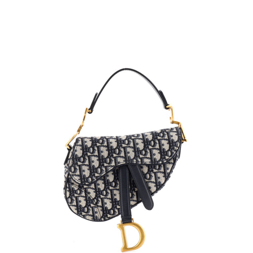 Saddle Handbag Oblique Canvas Mini
