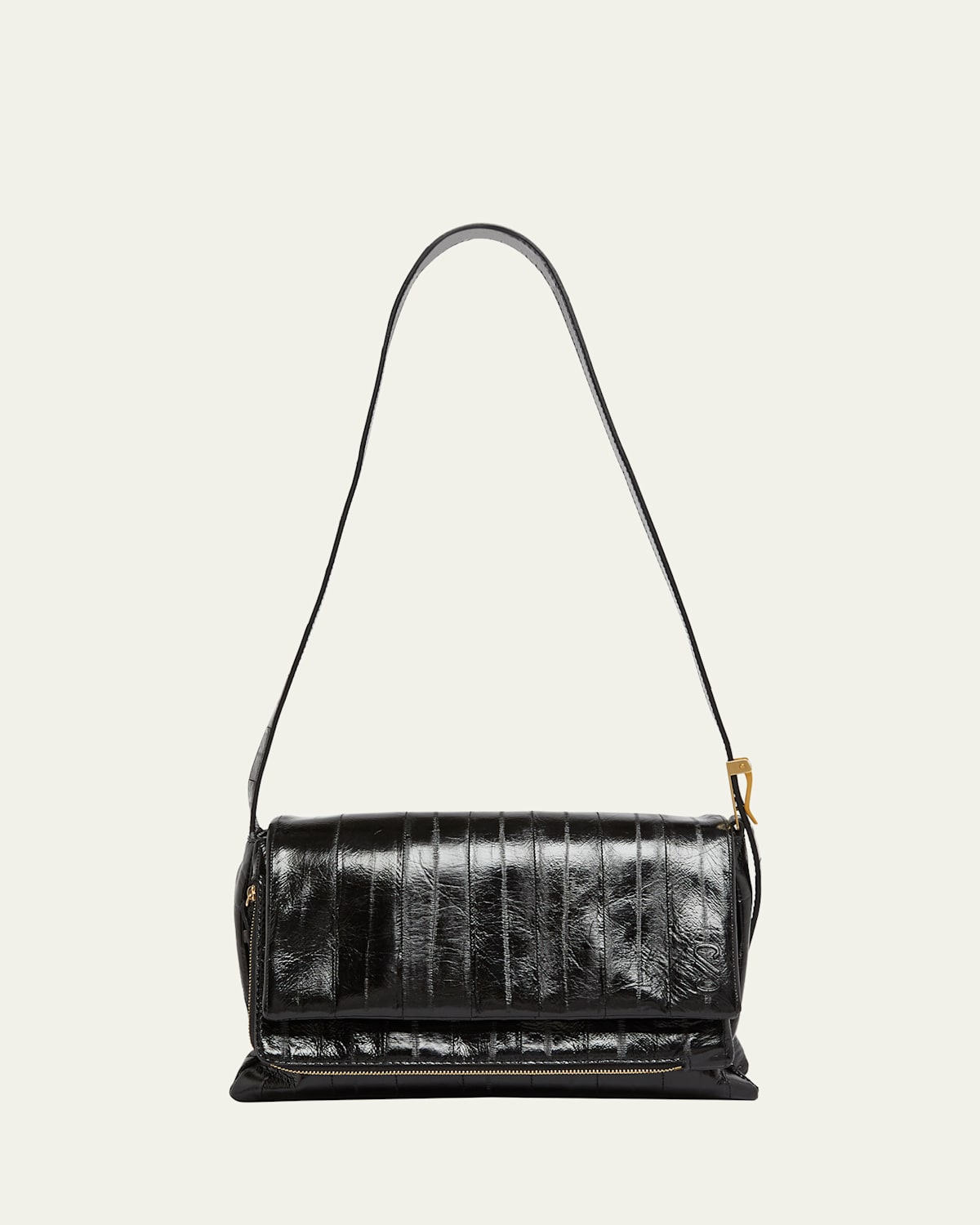 Proenza Schouler City Small Flap Eel Shoulder Bag