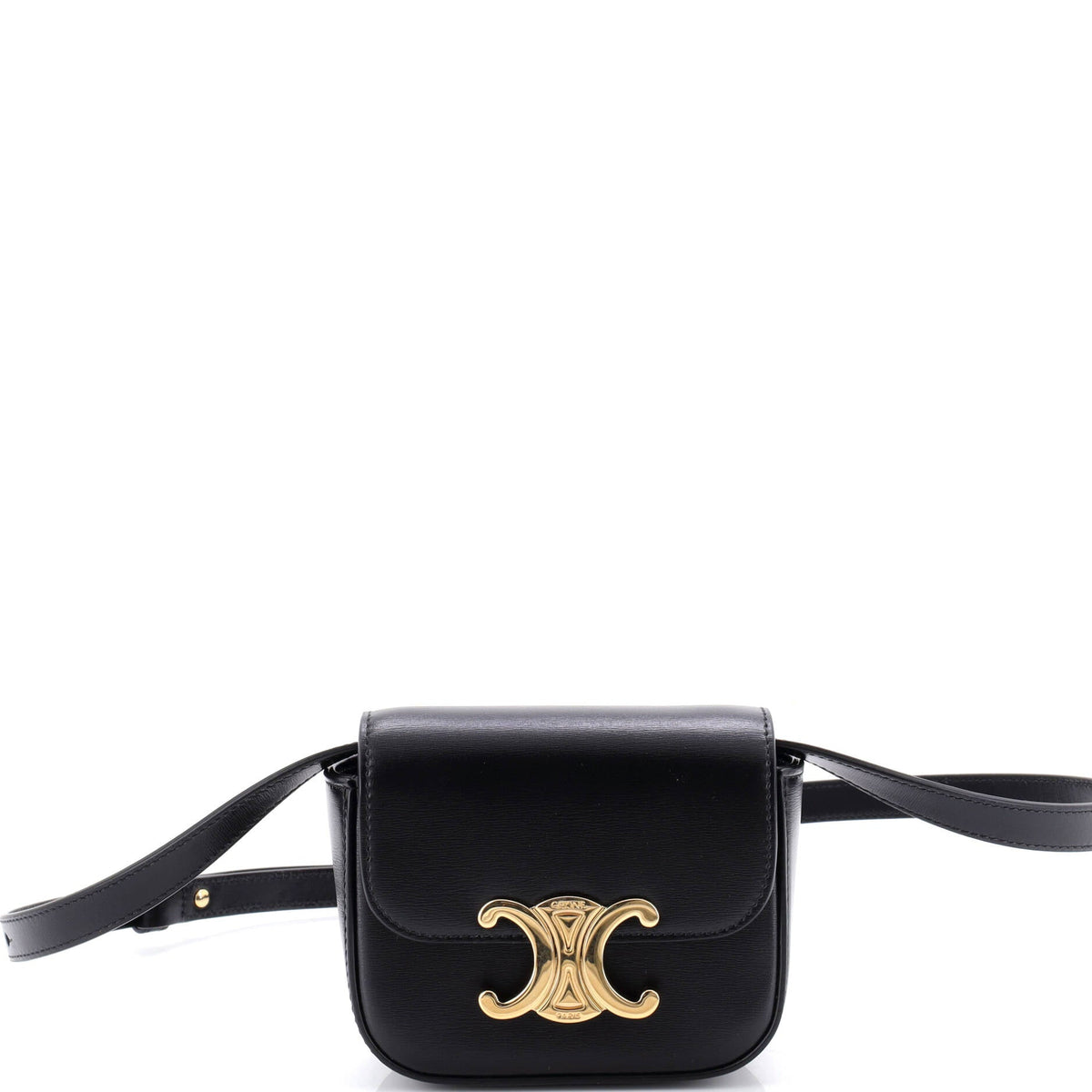 Celine CELINE Claude Shoulder Bag Leather Mini