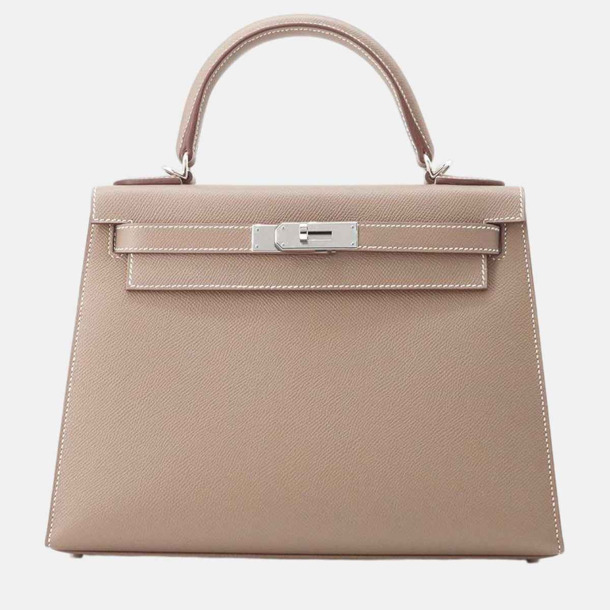 Hermès Etoupe Epsom Kelly Sellier 28 Top Handle Bags