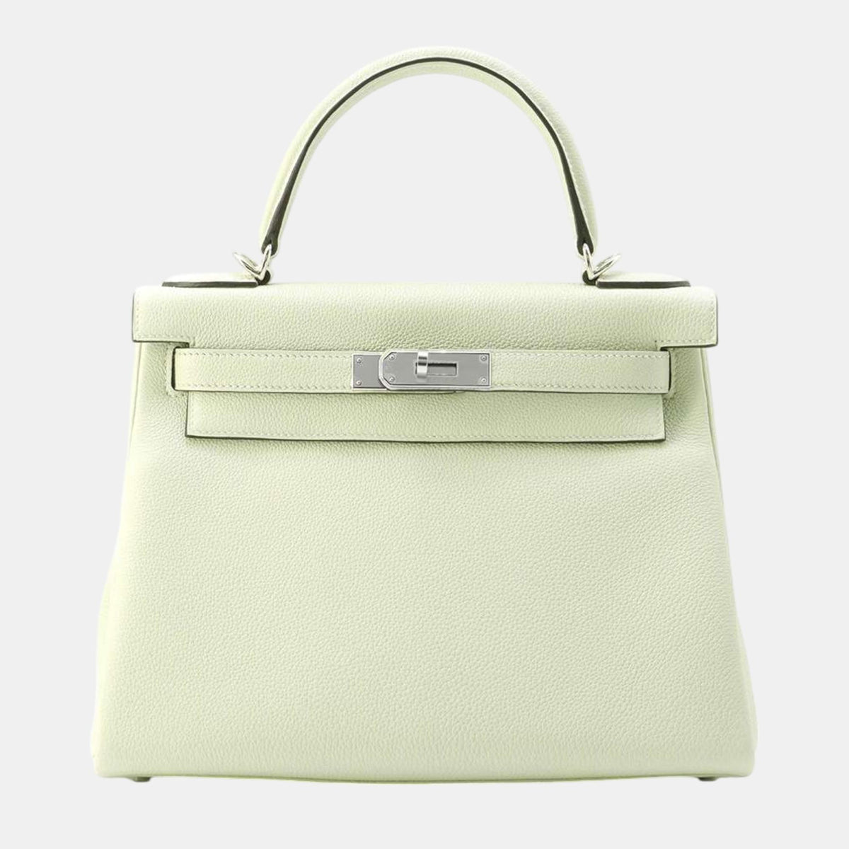 Hermès Grineve Togo Leather Kelly Retourne 28 Top Handle Bag