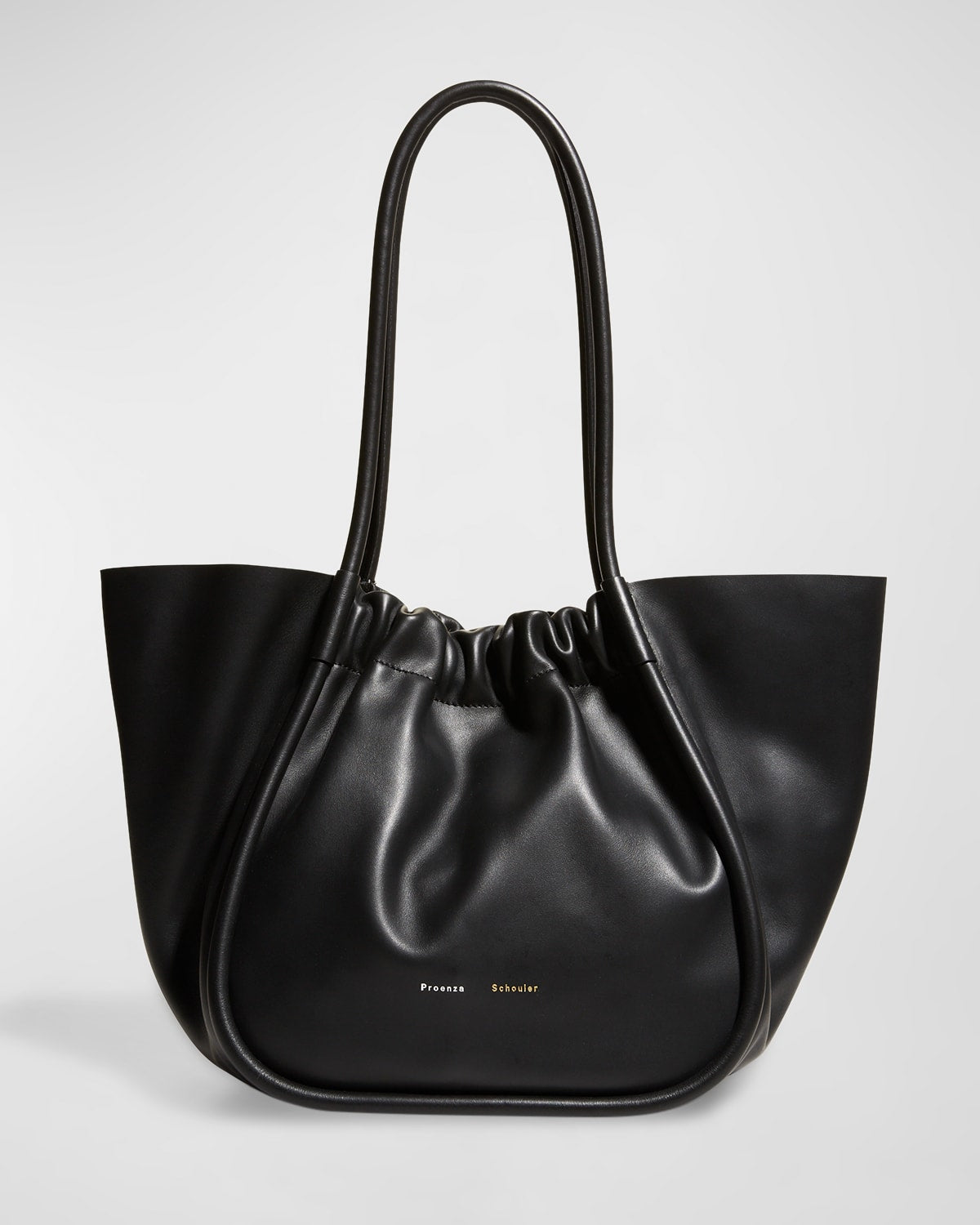 Proenza Schouler Large Ruched Smooth Leather Tote Bag