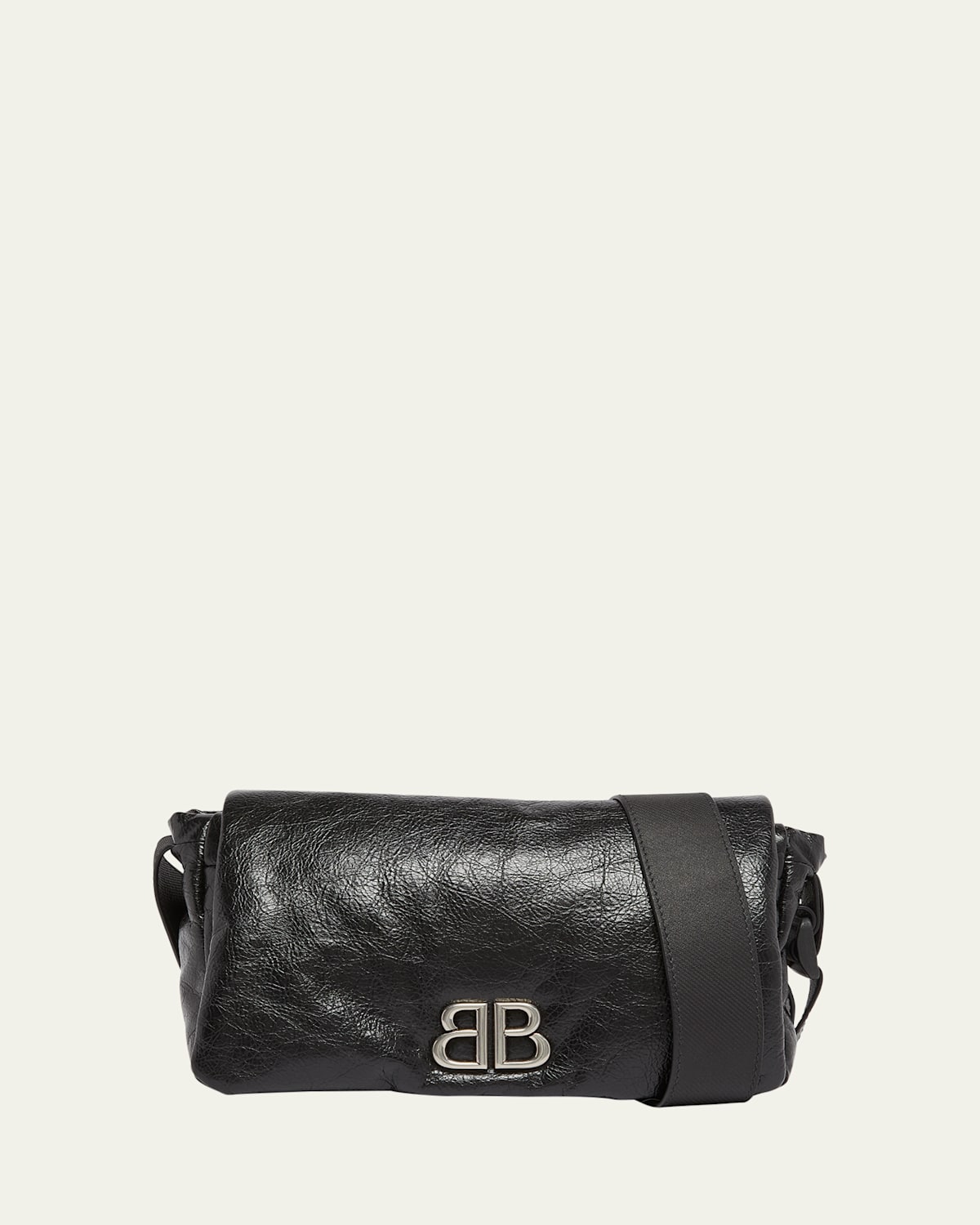 Balenciaga Men's Monaco Leather Messenger Bag