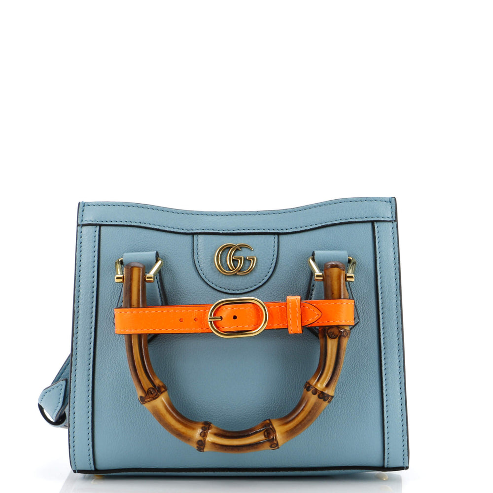 GUCCI Diana NM Tragetasche aus Leder mit Bambusgriff, Mini