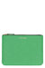 Women's Leather Flat Pouch in Green | SA5100EF Color 2