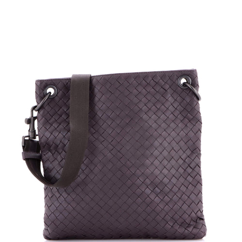 Flat Messenger Bag Intrecciato Nappa Medium