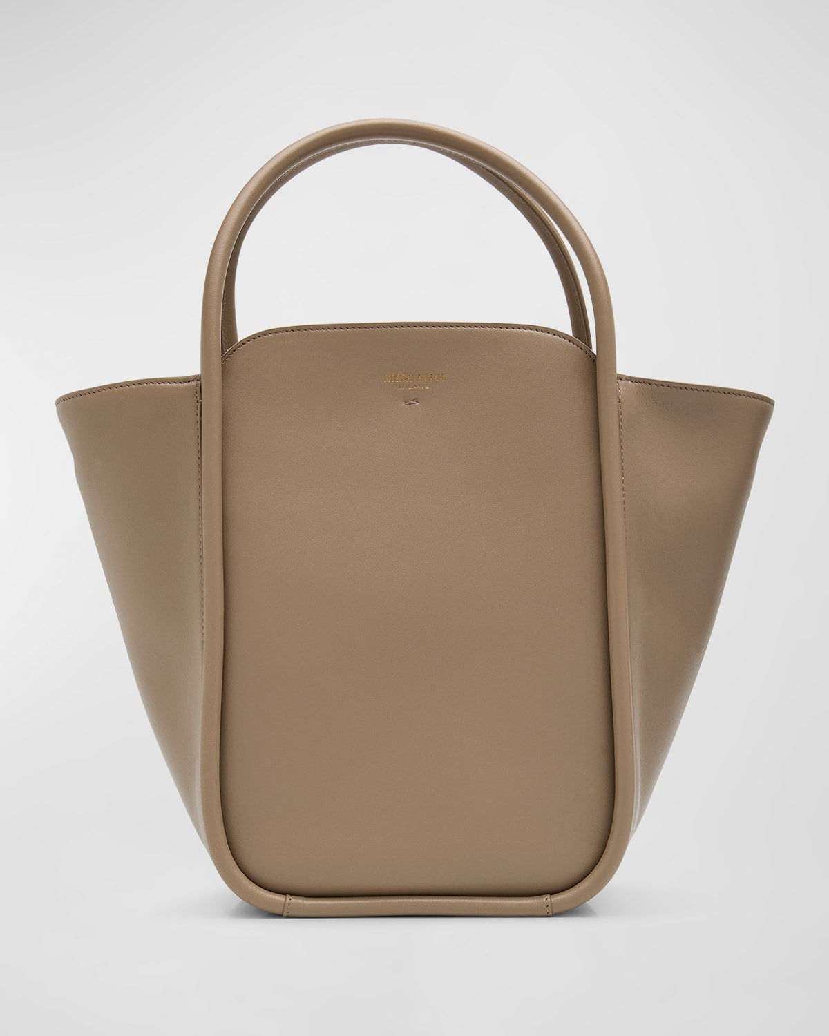 Giorgio Armani Calf Leather Shopping Tote Bag