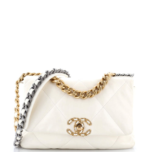 CHANEL 19 Flap Bag Quilted Leather Medium