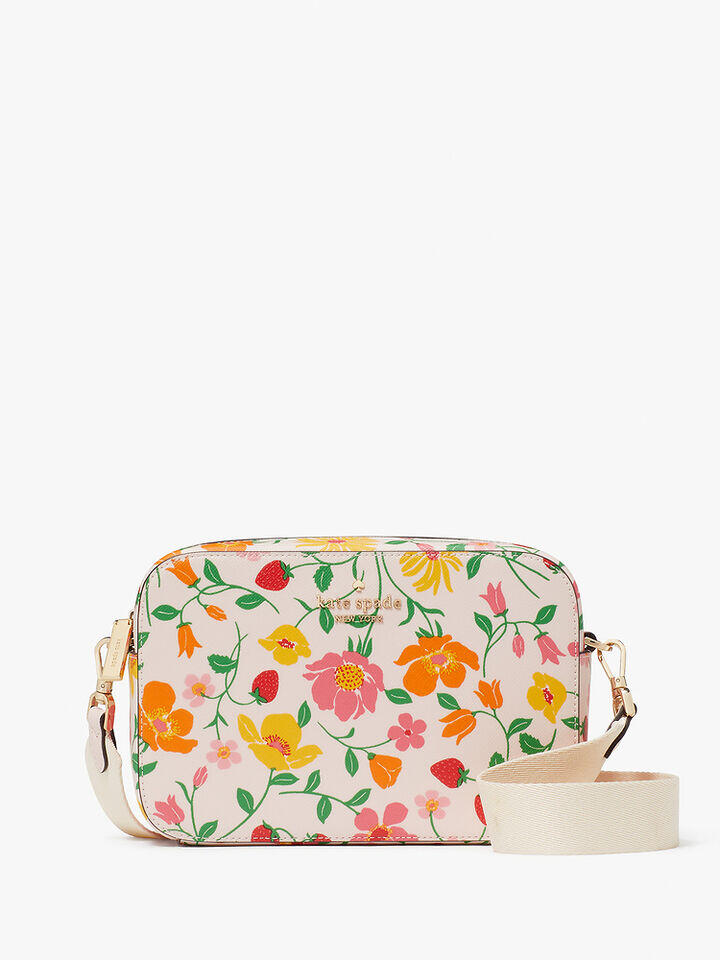 Kate Spade Au Madison Strawberry Garden Printed Mini Camera Bag