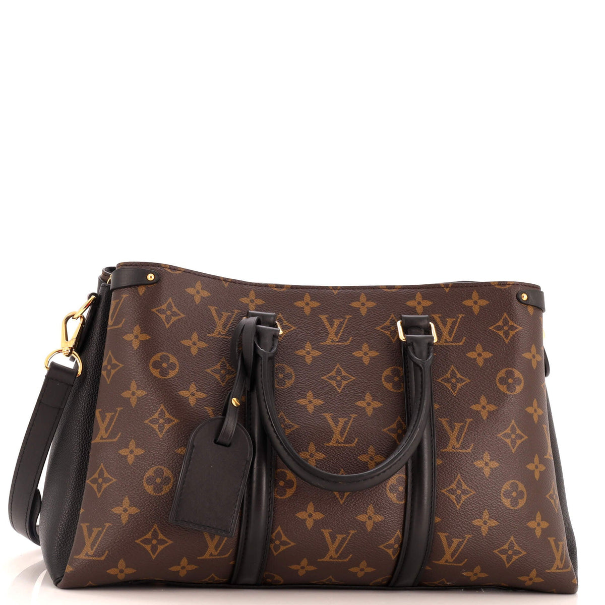 Louis Vuitton Soufflot Tote Monogram Canvas with Leather MM