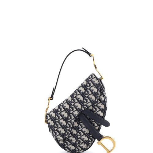Saddle Handbag Oblique Canvas Mini