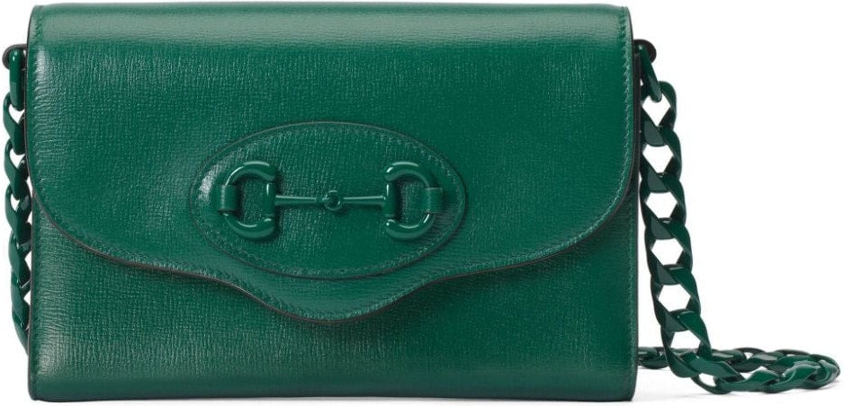 Gucci Women's Horsebit 1955 Mini Shoulder Bag in Emerld/Brb | 724713AABE1
