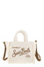 Wooly Mini Vanity Bag With Fringes in White | VAMI005