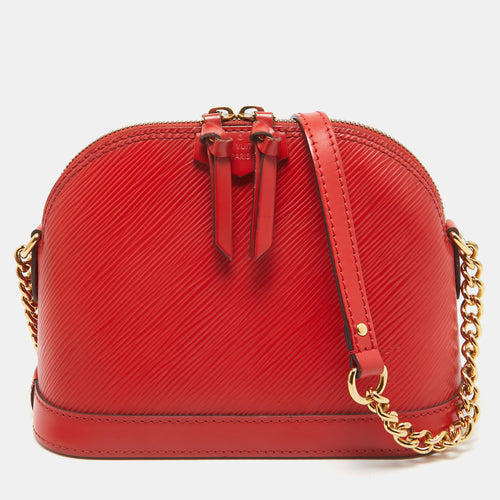 Red Epi Leather Mini Alma Bag