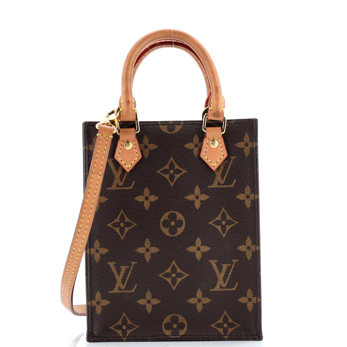 Louis Vuitton Petit Sac Plat Bag Monogram Canvas