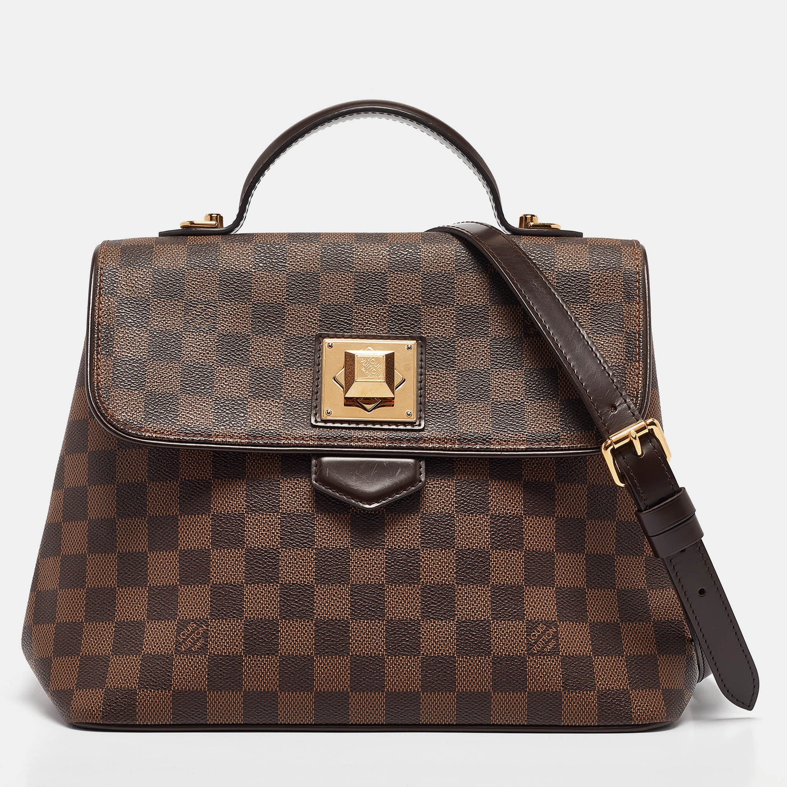 Louis Vuitton Damier Ebene Canvas Bergamo MM Tasche