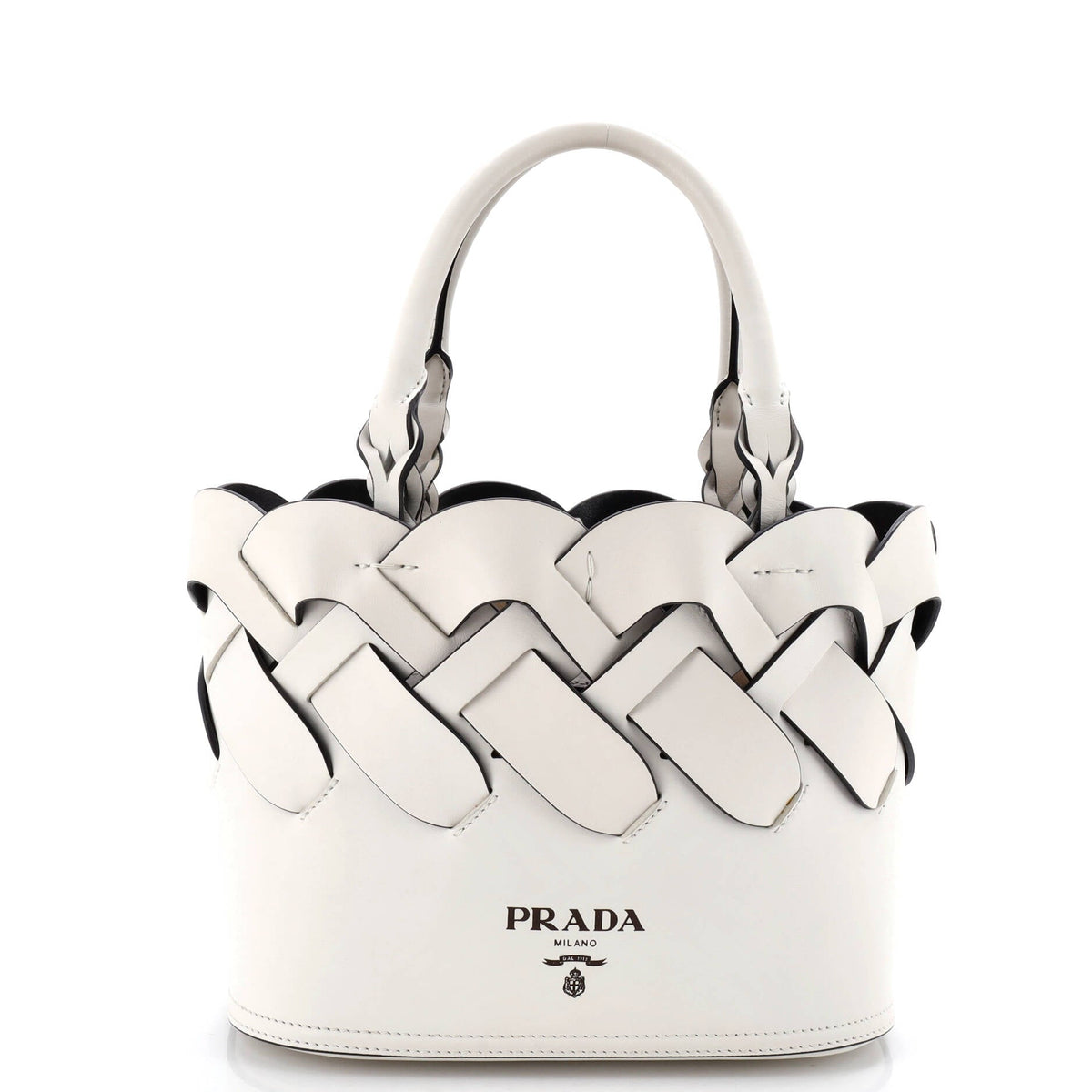 Prada PRADA Tress Tote Leather Small