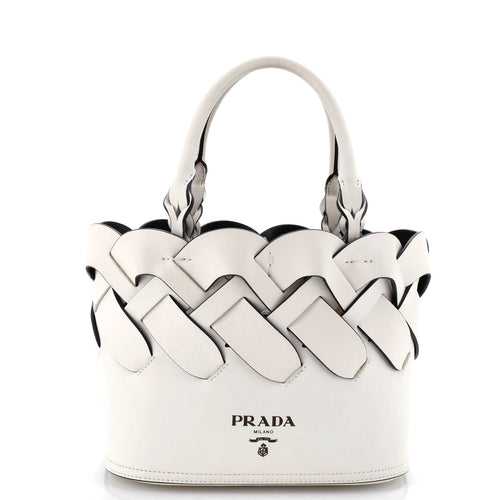 PRADA Tress Tote Leather Small