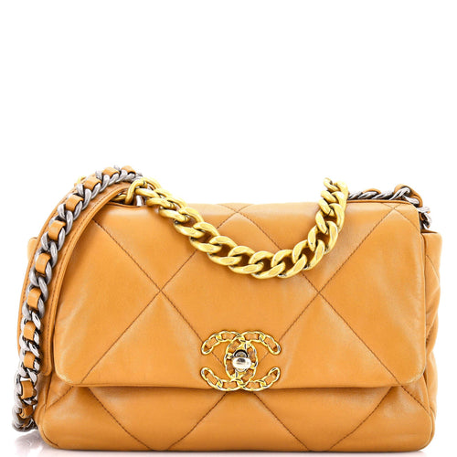 CHANEL 19 Flap Bag Quilted Leather Medium