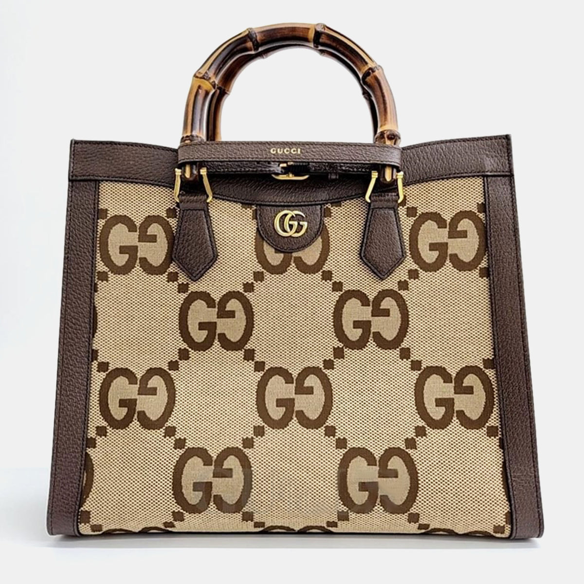 Gucci Brown Canvas Diana Tote bag