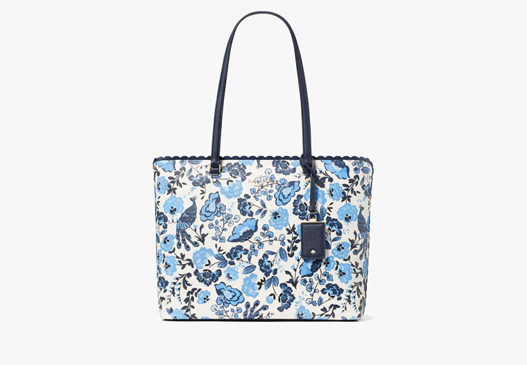 Kate Spade New York Perfect Peacock Floral Printed Large Tote