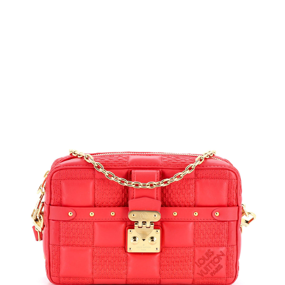 Louis Vuitton Troca Handbag Damier Quilted Lambskin PM