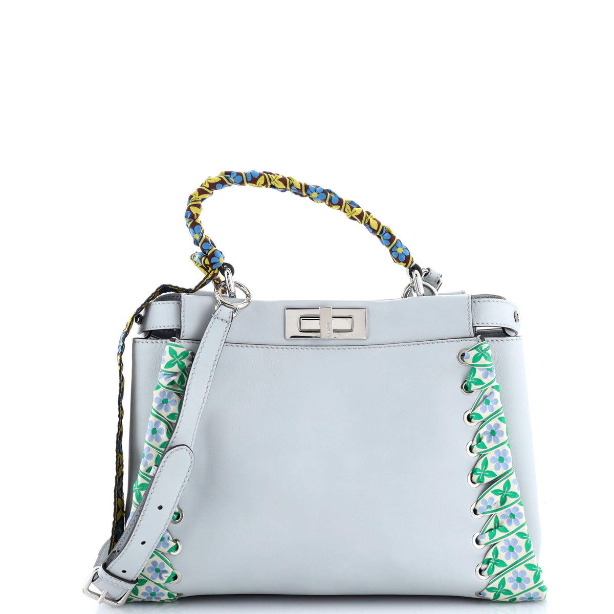 Fendi FENDI Peekaboo Bag Leather with Ribbon Whipstitch Regular
