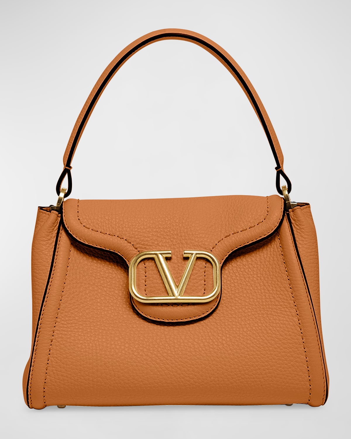 Valentino Alltime Leather Top-Handle Bag