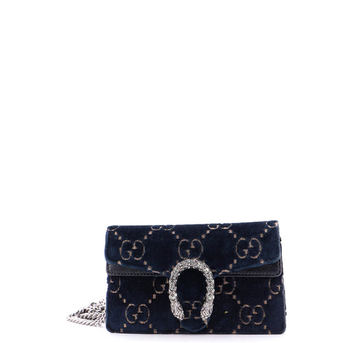 GUCCI Dionysus Bag GG Velvet Super Mini