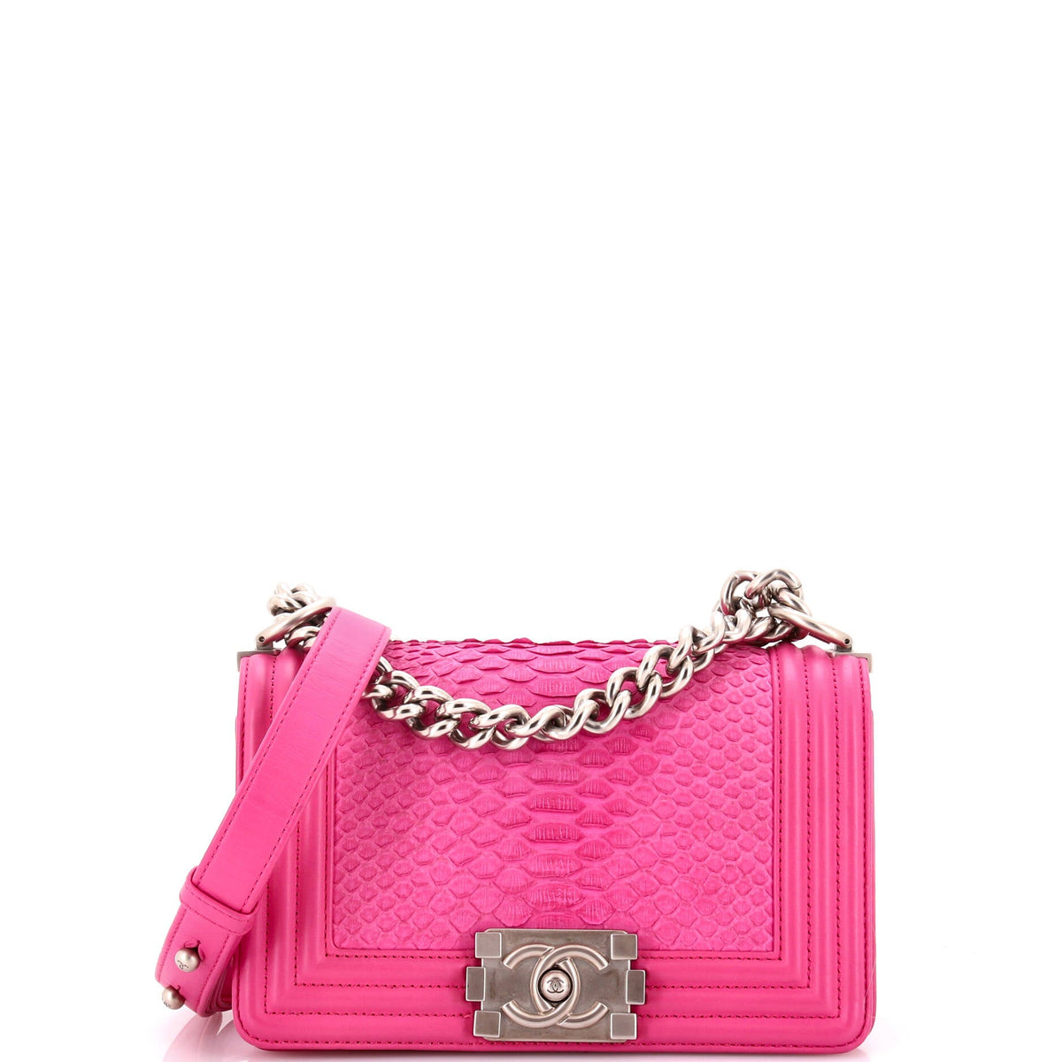 Chanel CHANEL Boy Flap Bag Python Small