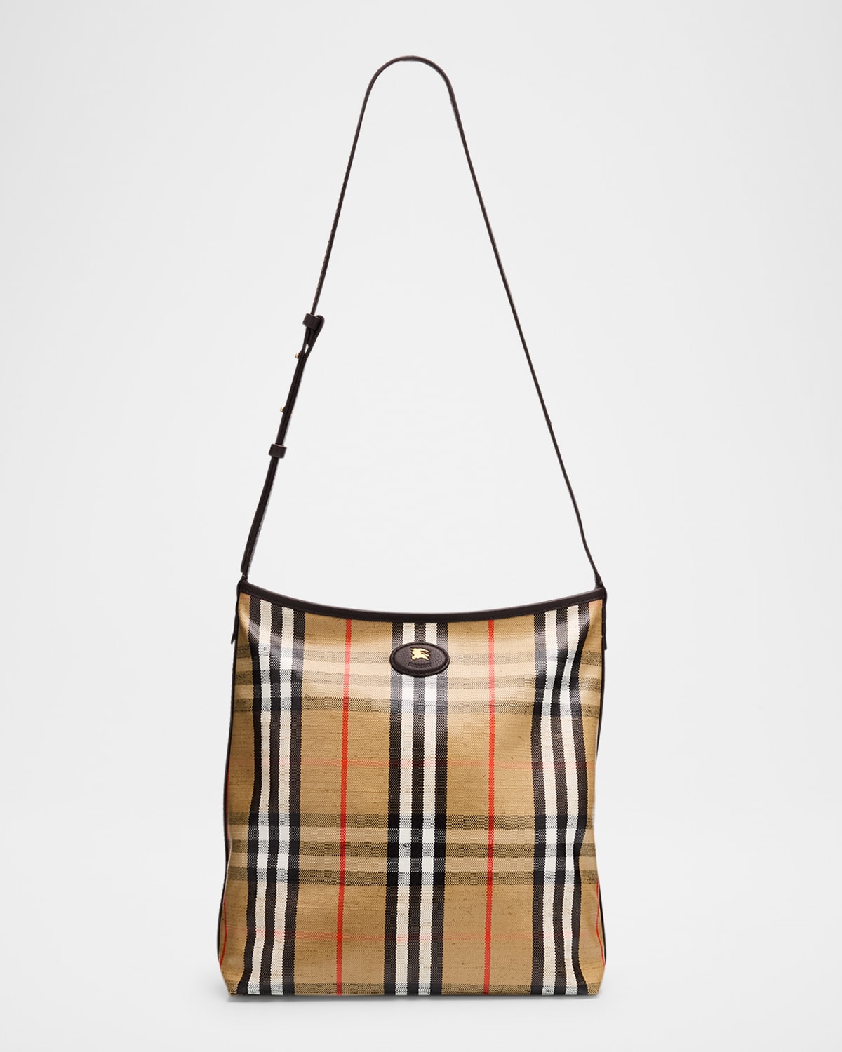 Burberry Highlands Small Coated Check Shoulder Bag