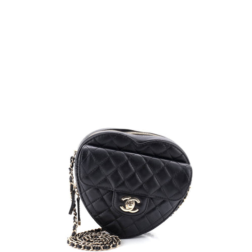 CHANEL CC in Love Heart Bag Quilted Lambskin