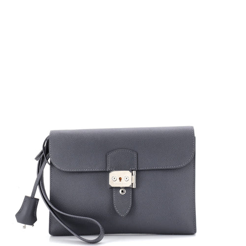 Sac a Depeches Wristlet Pouch Epsom 24