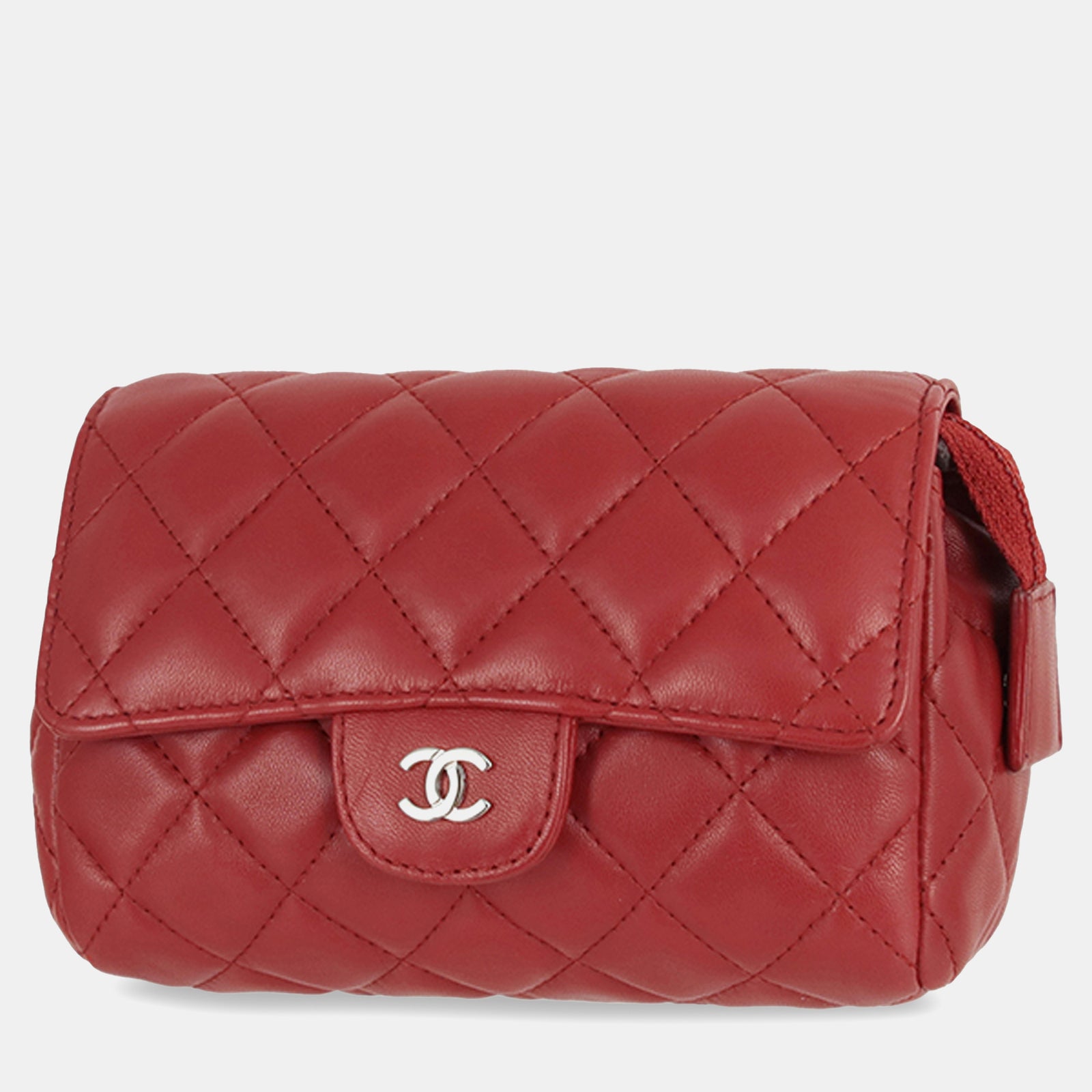 Chanel CC-Tasche aus gestepptem Lammleder