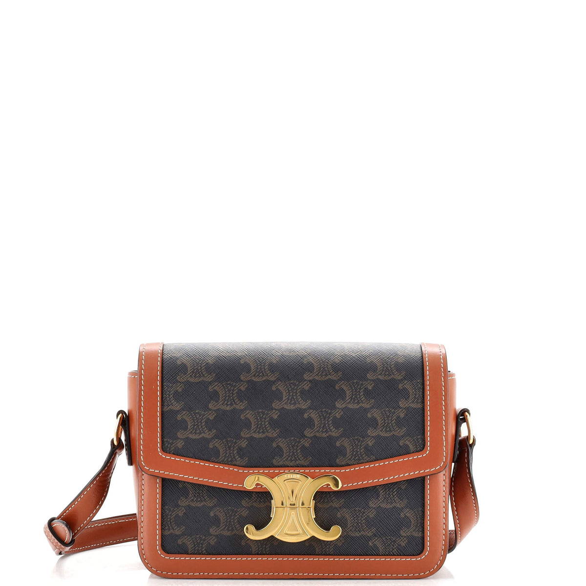 Celine CELINE Triomphe Shoulder Bag Triomphe Coated Canvas Teen