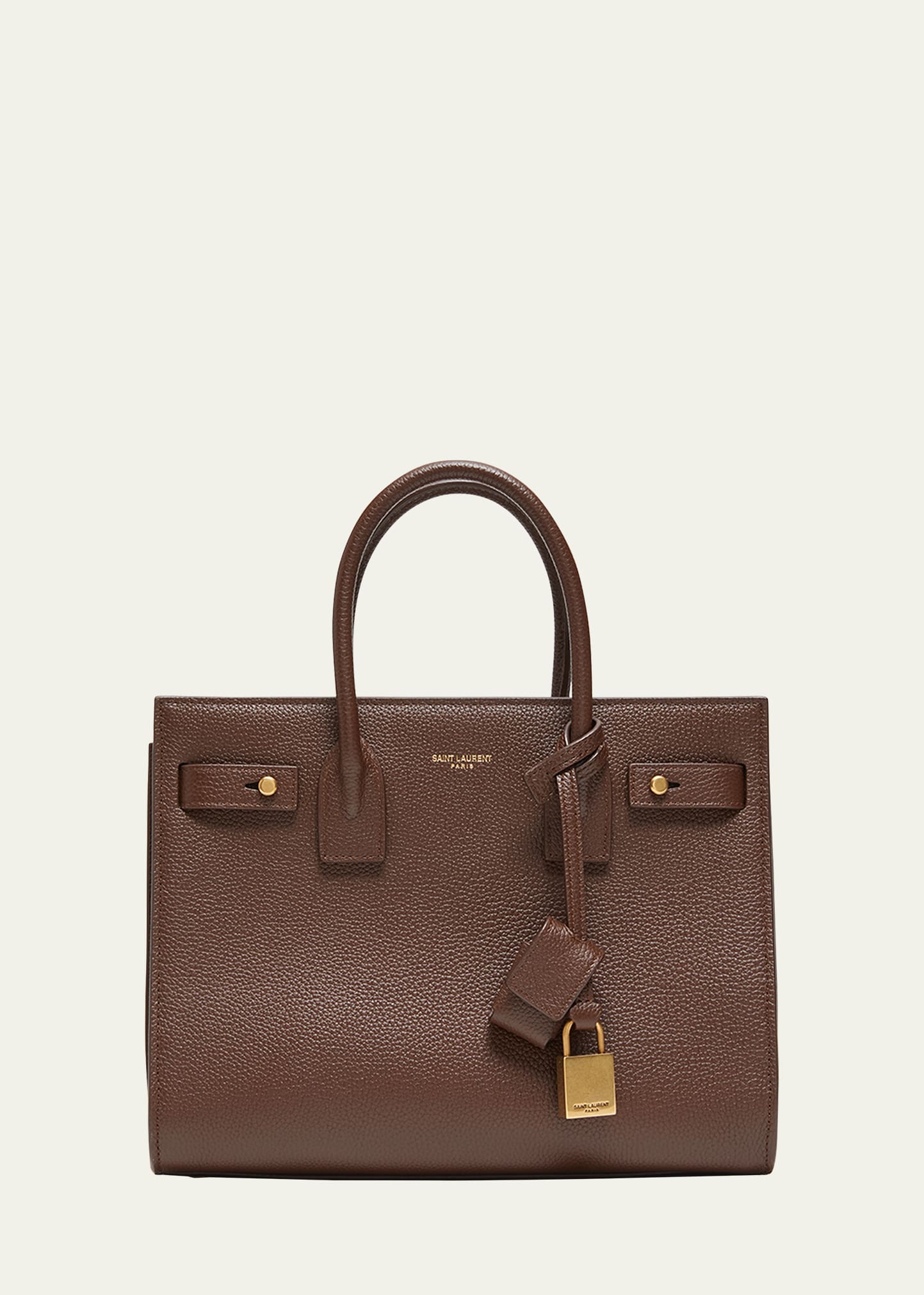 Saint Laurent Sac De Jour Baby-Tasche mit Henkel aus genarbtem Leder