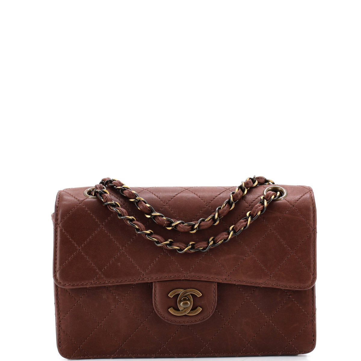 Chanel CHANEL Vintage Classic Double Flap Bag Quilted Lambskin Medium