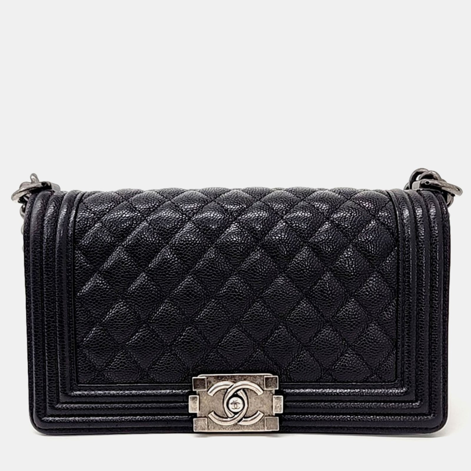 Chanel Mittelgroße Caviar Boy-Tasche