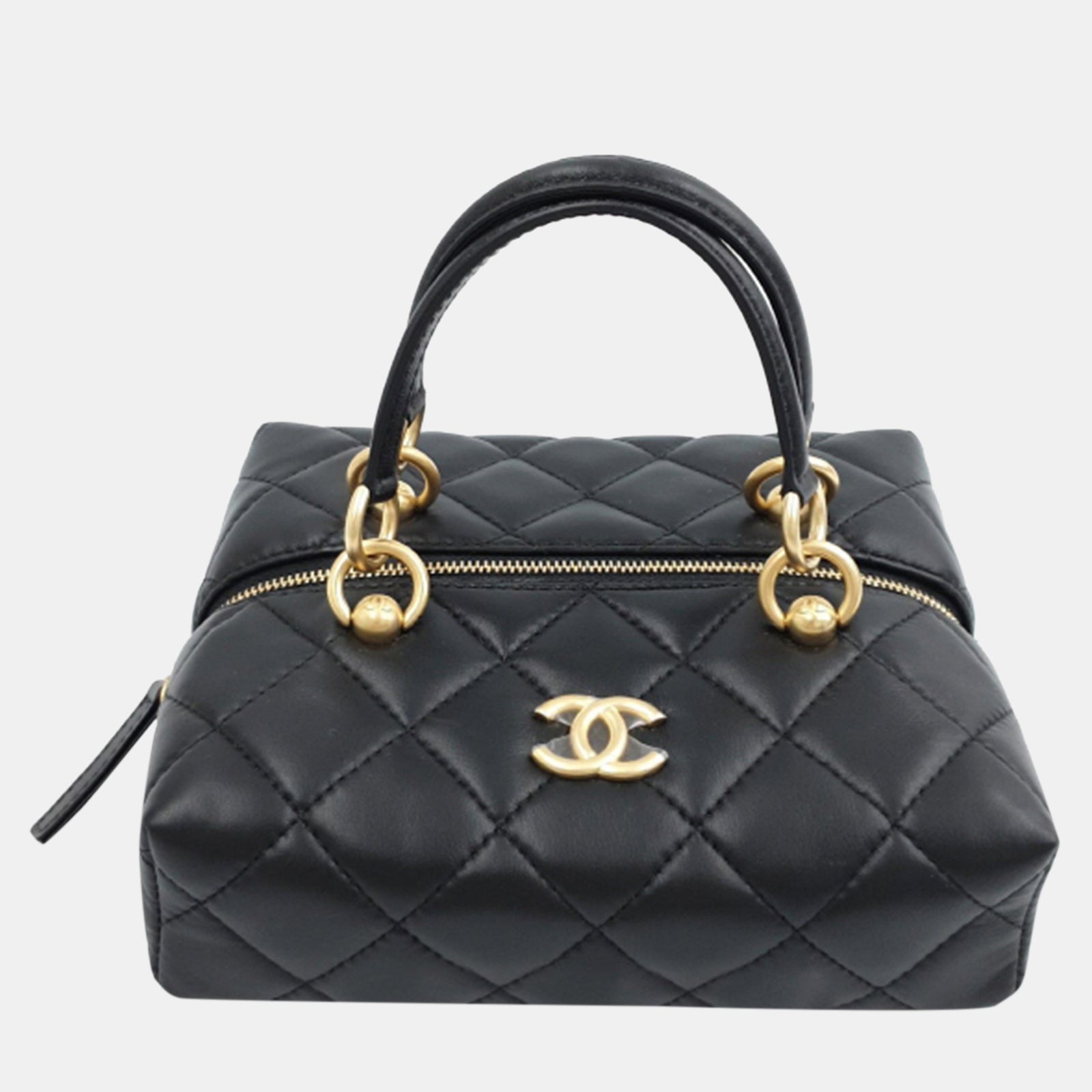 Chanel Black Leather Shoulder Bag