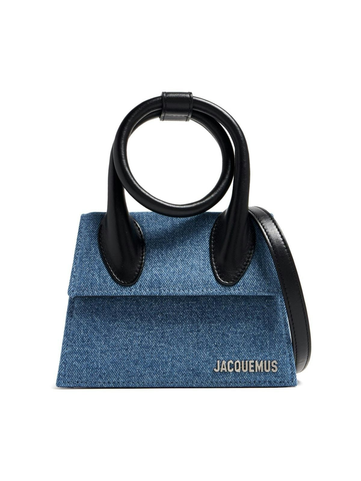 Jacquemus Women's Le Chiquito Noeud Handbag in Blue | Size UNI | 213BA005