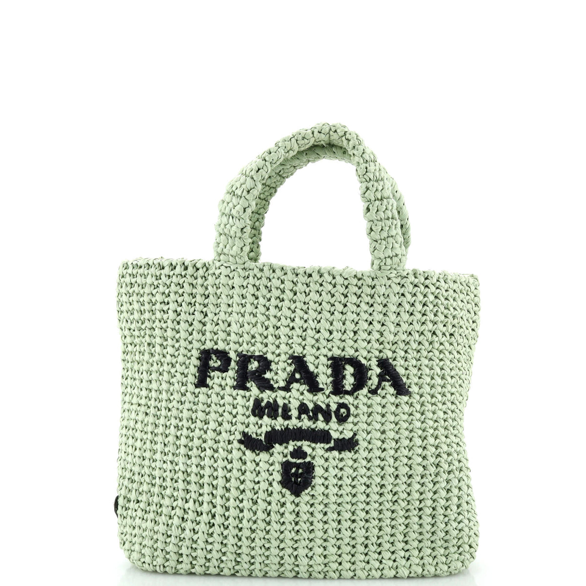 Prada PRADA Logo Tote Raffia Small