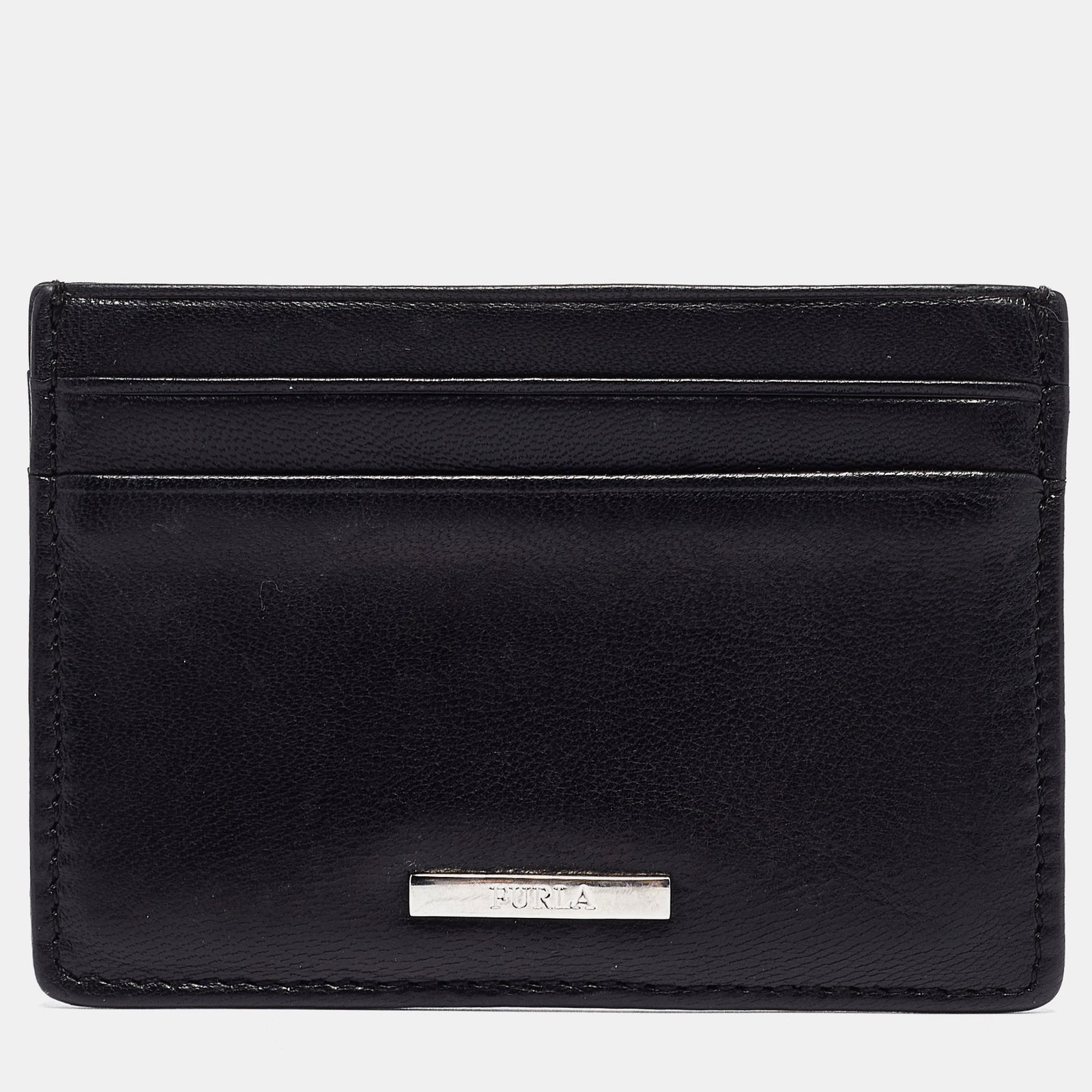 Furla Black Leather Card Holder