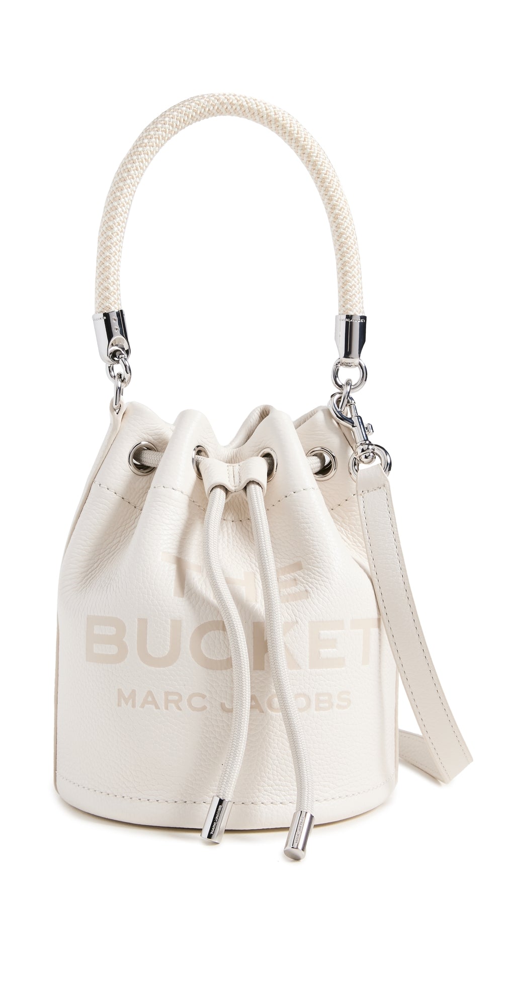 Marc Jacobs The Leather Bucket Bag Cotton/Silver One Size